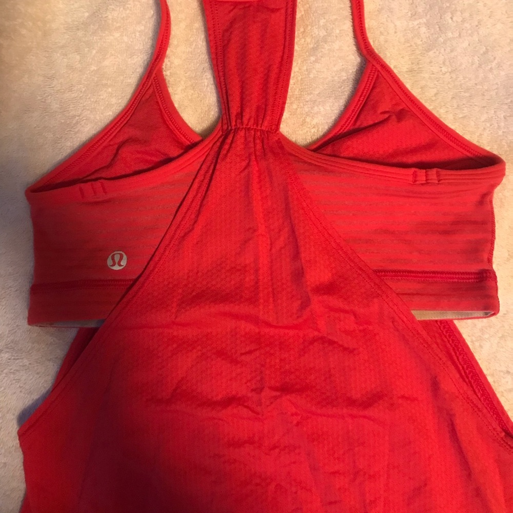 Lululemon Current Red No Limits Tank size 4